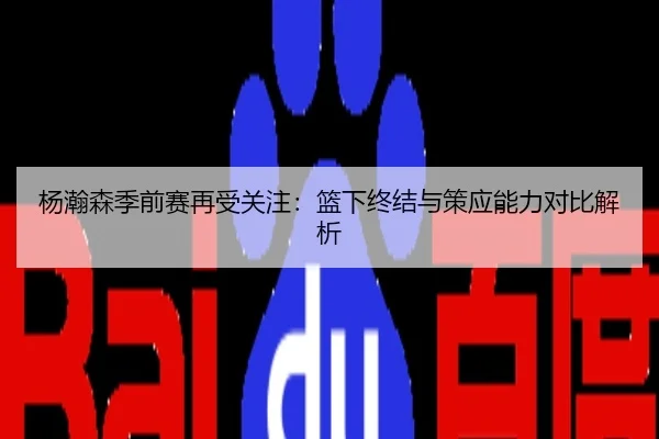 杨瀚森季前赛再受关注：篮下终结与策应能力对比解析